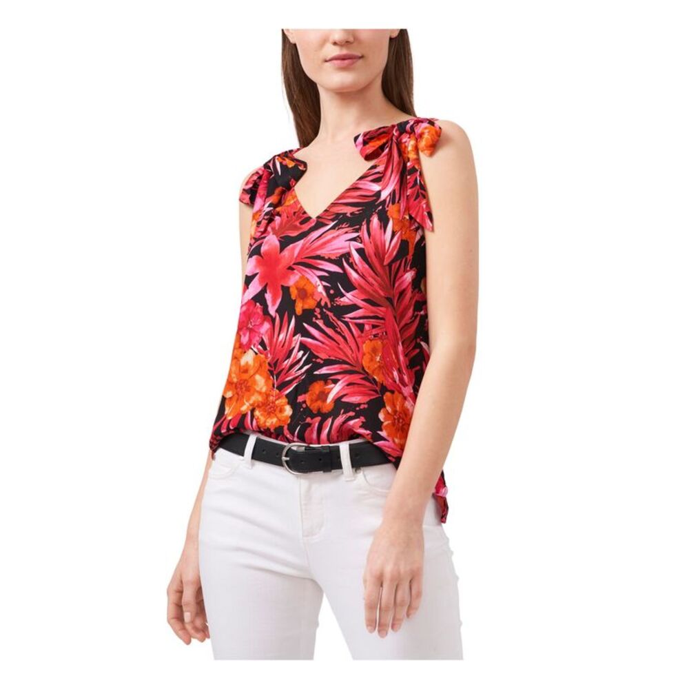RILEY&RAE Womens Sleeveless V Neck Top